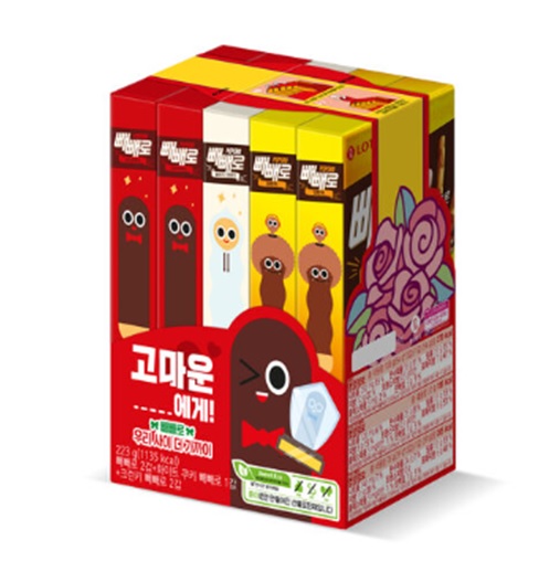 (빼빼로Day한정) 롯데 빅리본 빼빼로 기획세트 223g