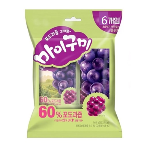 오리온 포도과즙 그대로 마이구미 젤리 259.2g