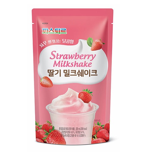 [박스]파스퇴르 딸기 밀크쉐이크 파우치음료 10개입