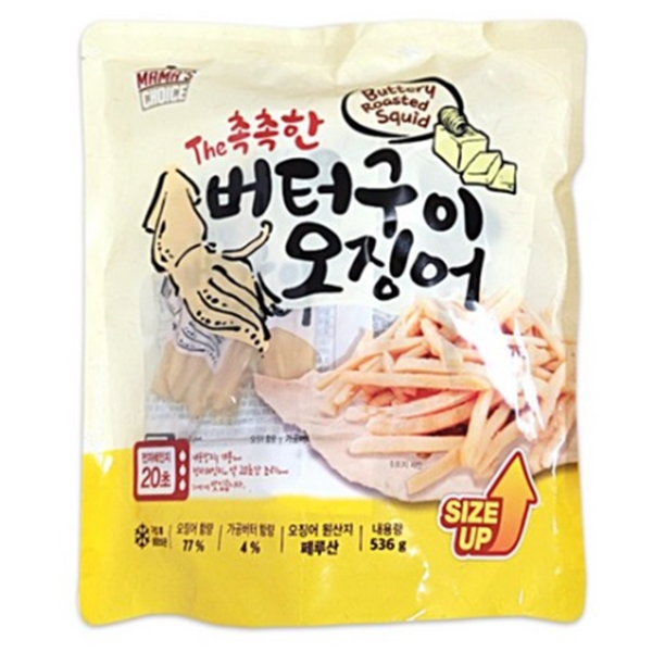 마마스초이스 THE 촉촉한 버터구이 오징어 536g