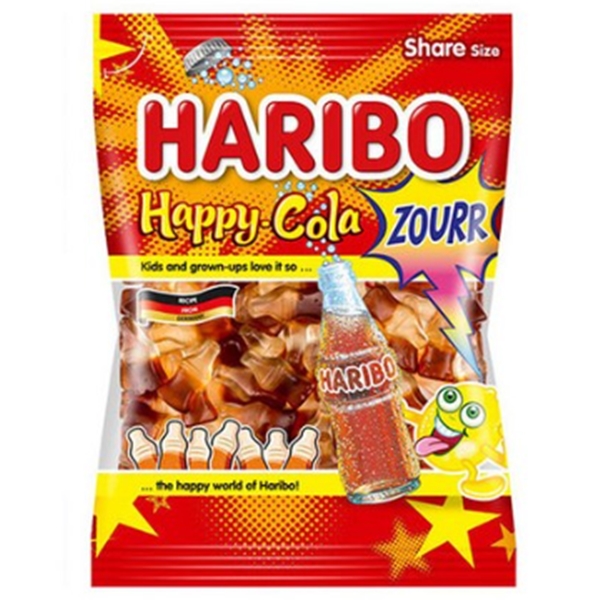 하리보 해피콜라 사우어 ZOURR 젤리 200g 