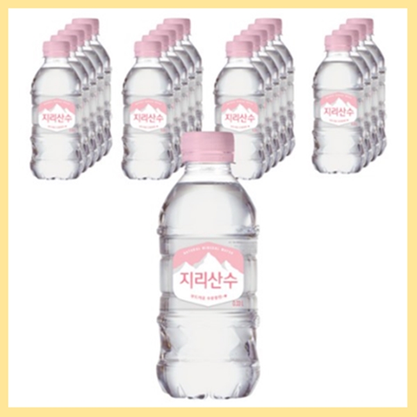 (기한임박 할인) 지리산수 생수 330ml x 20pet 