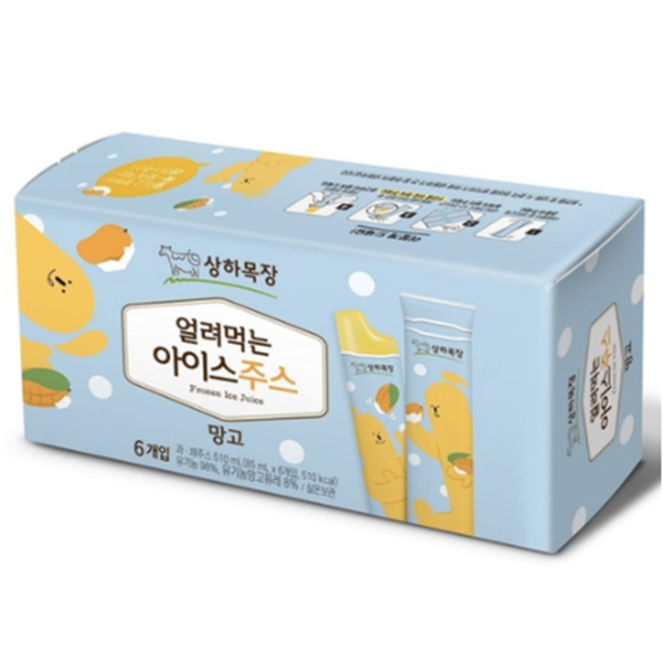 매일 상하목장 얼려먹는 아이스주스 망고 85ml*6개입