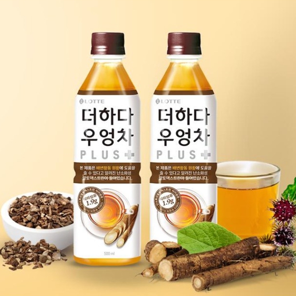 롯데칠성 더하다 우엉차 PLUS 500ml x 6페트