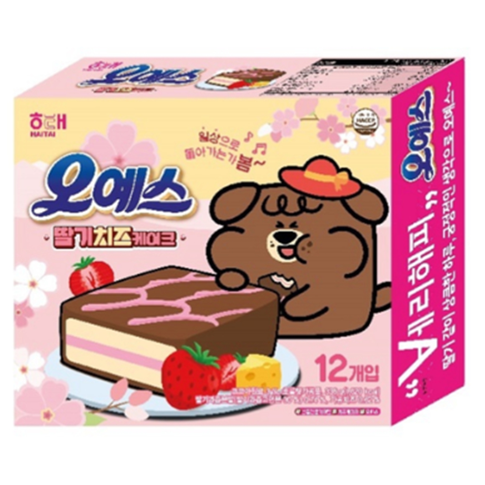 6000 해태 오예스 딸기치즈케이크 336g