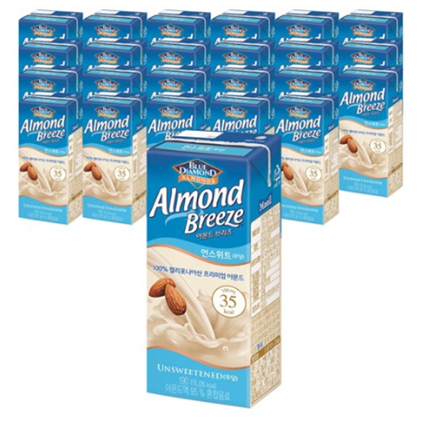 (특가행사) 매일 아몬드브리즈 언스위트 190ml x 24팩