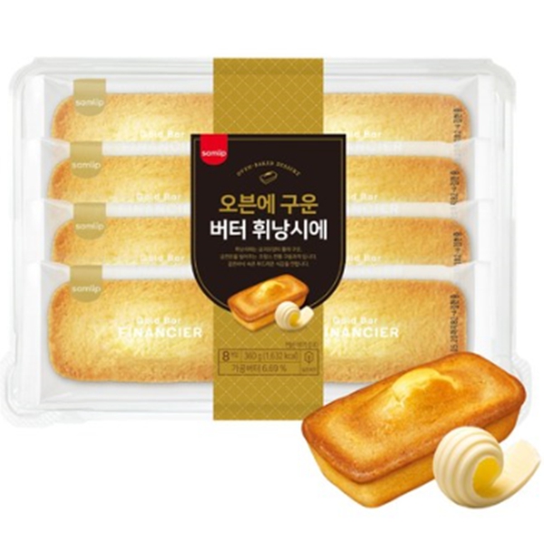삼립 오븐에 구운 버터 휘낭시에 360g