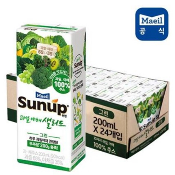 매일 썬업 과일야채샐러드 그린 200ml x 24팩