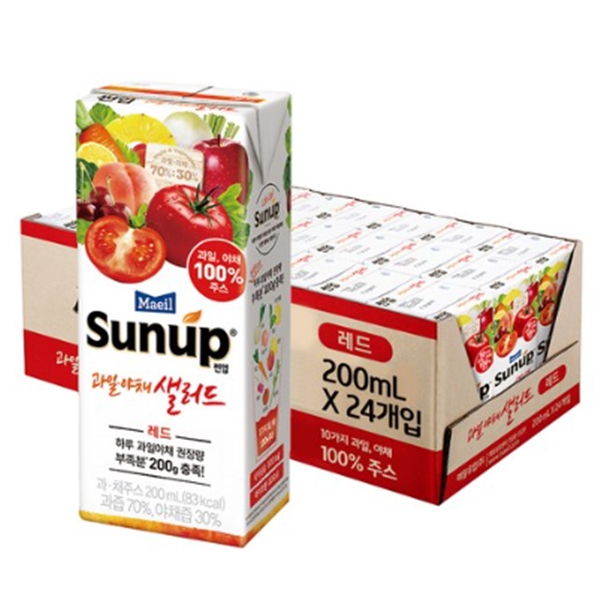 매일 썬업 과일야채샐러드 레드 200ml x 24팩