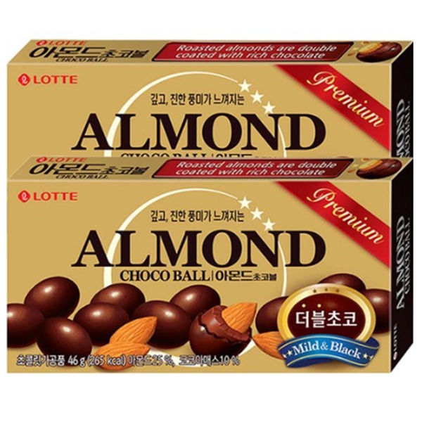롯데제과 아몬드 초코볼 46g x 2개