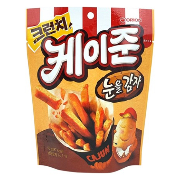 오리온 크런치 케이준 눈을감자 113g 포테이토스틱~