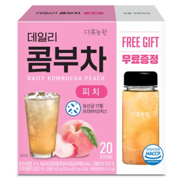 데일리 콤부차 피치 20T + 물병증정기획