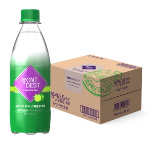 몽베스트 라임 탄산수 500ml x 20병