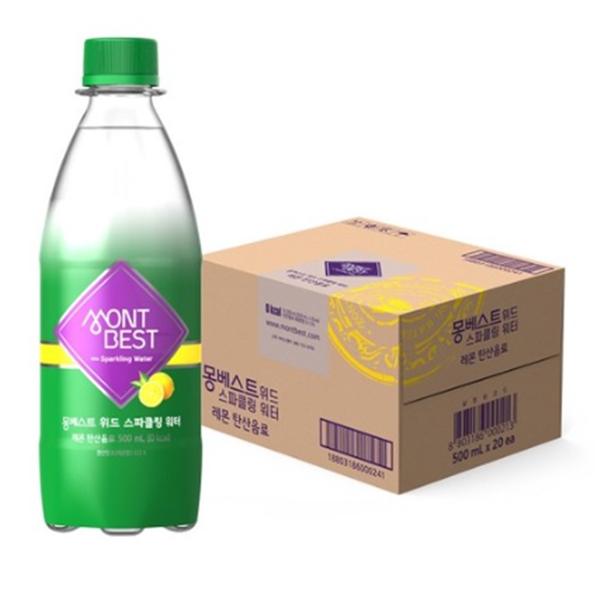 몽베스트 레몬 탄산수 500ml x 20병