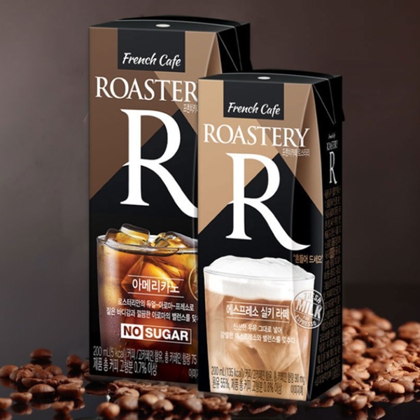 (50% 할인)프렌치카페 로스터리R 아메리카노 NO SUGAR 200ml x 24팩