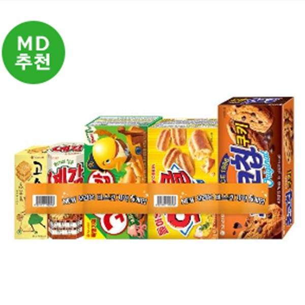 오리온 비스킷 5번들 247g