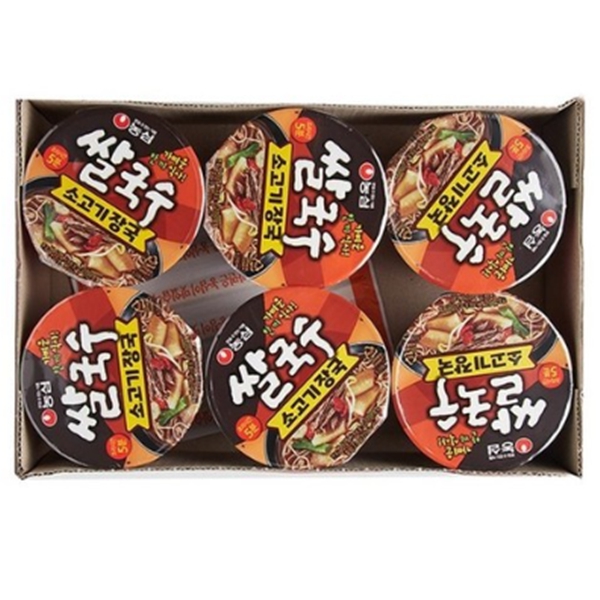농심 쌀국수 소고기장국 73g x 6입