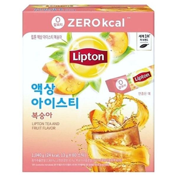 ◆립톤 제로 액상 아이스티 복숭아맛 13g x 80T