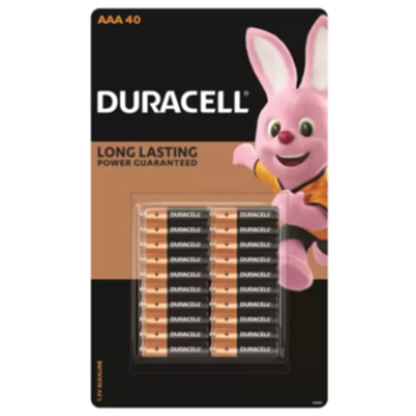 듀라셀 알카라인 건전지 1.5V AAA 40개입