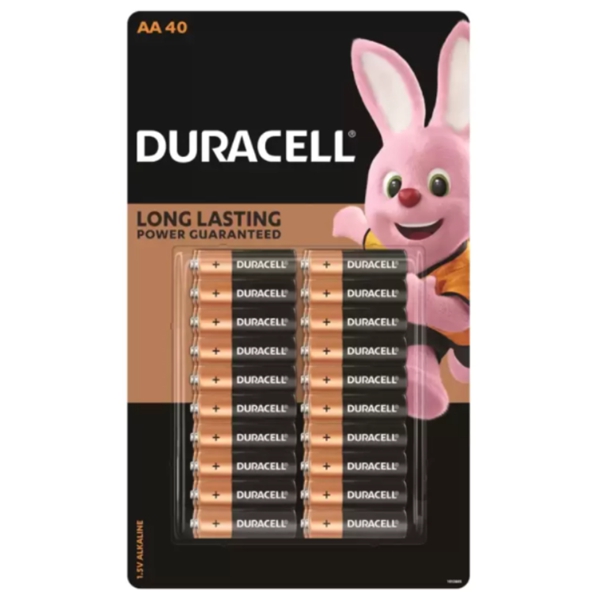 듀라셀 알카라인 건전지 1.5V AA 40개입