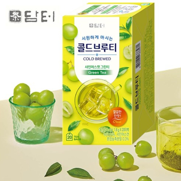 담터 콜드브루티 샤인머스켓 그린티 20T