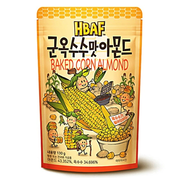 HBAF 바프 군옥수수맛 아몬드 120g 