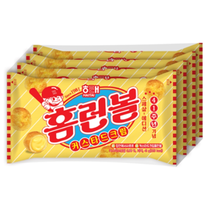 해태 홈런볼 카스타드크림 41g x 4개(개별포장)