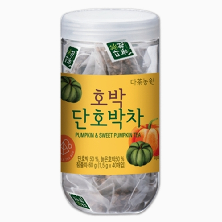(70%할인) 다농원 호박단호박차 40T (통, 피라미드 삼각티백)