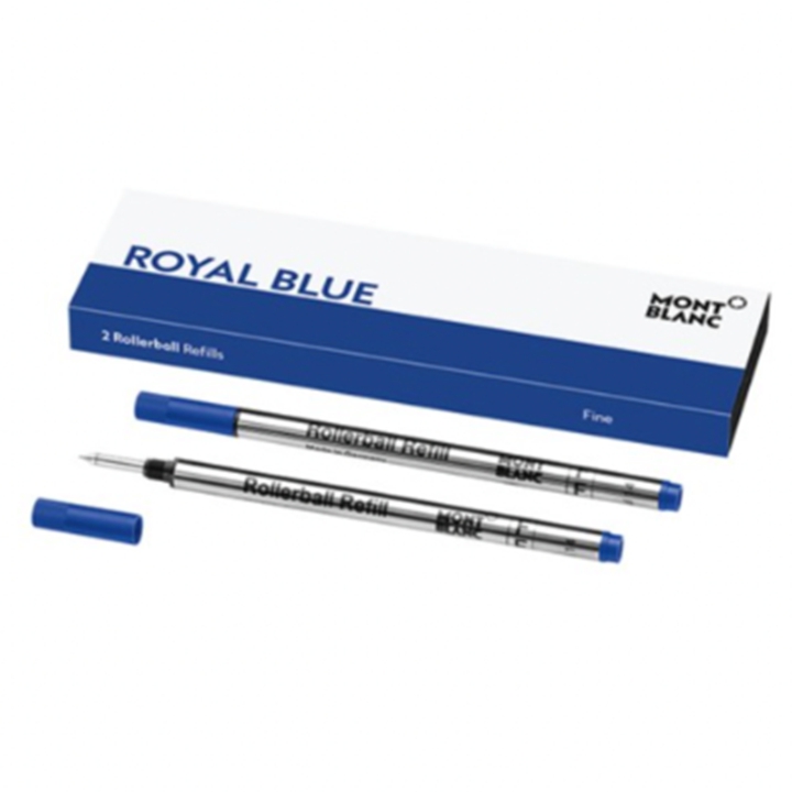 몽블랑 수성펜심 163용 일반롤러볼 블루 2개입