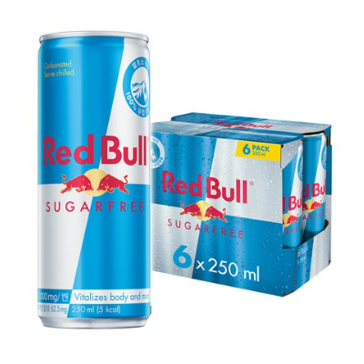 레드불 슈가프리 에너지 드링크 250ml x 6캔 
