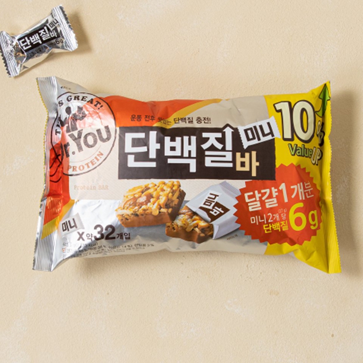 오리온 닥터유 단백질바 32개입 445g (대용량)