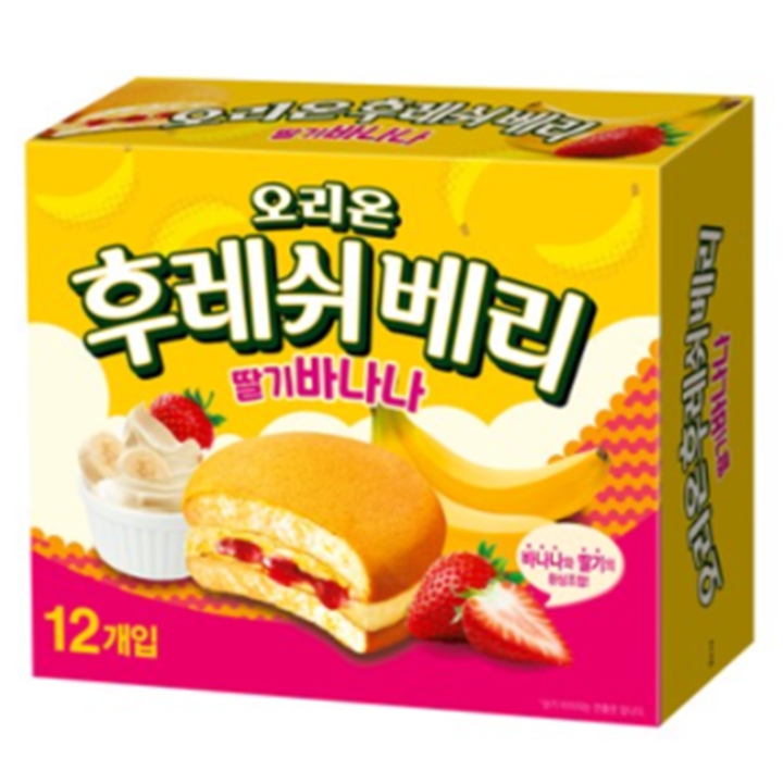 오리온 후레쉬베리 딸기바나나 12P 