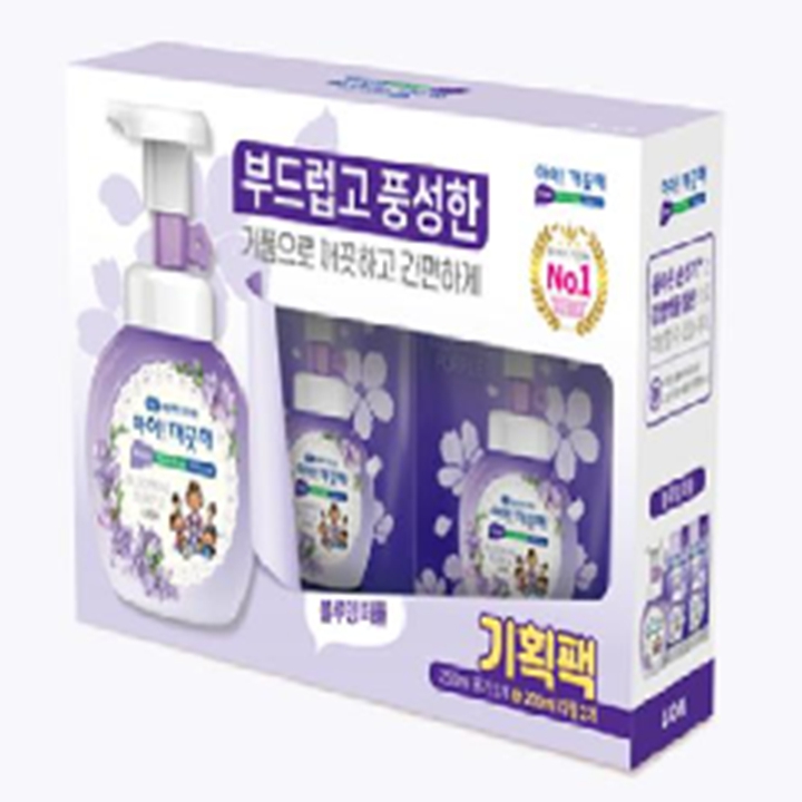 (기획팩) 아이깨끗해 블루밍 퍼플향 250ml+200mlx2개  