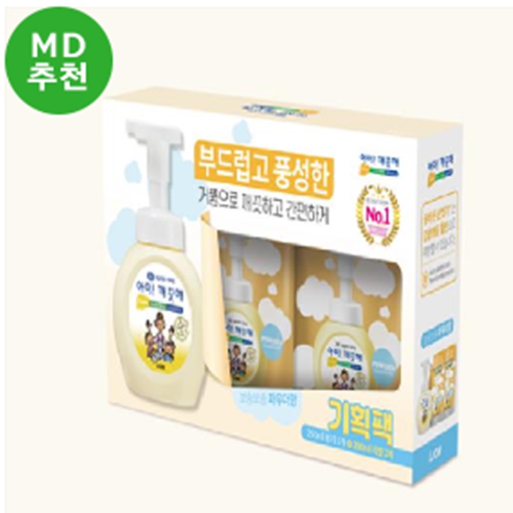 (기획팩) 아이깨끗해 순파우더향 250ml+200mlx2개 