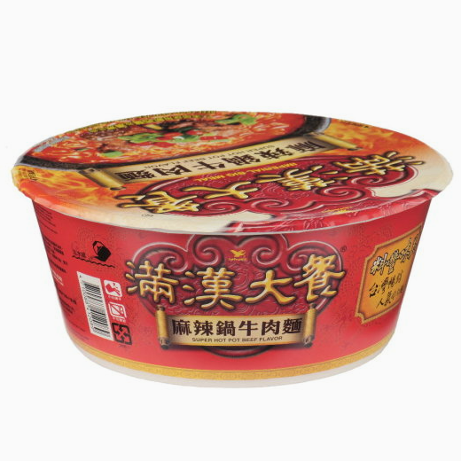 대만 만한대찬 마라우육면 컵라면 大
