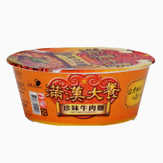 대만 만한대찬 진미우육면 컵라면 大