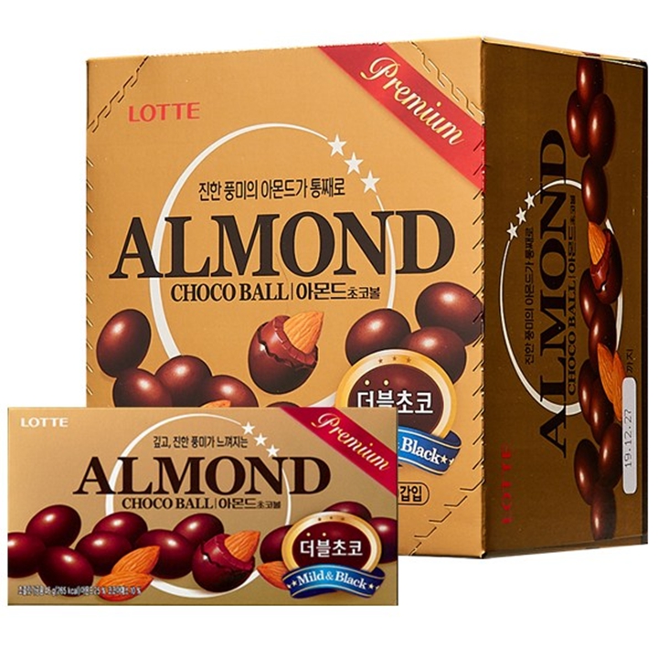 26000 롯데 아몬드 초코볼 46g x 10개(박스)
