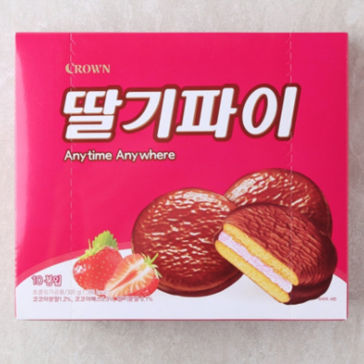 크라운 딸기파이 300g