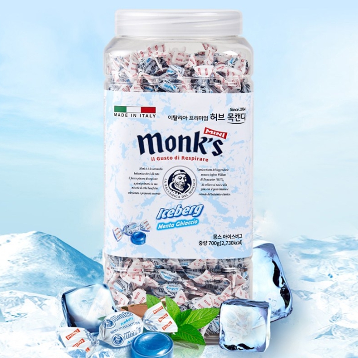 몽스 아이스버그 허브 목캔디 700g (대용량)