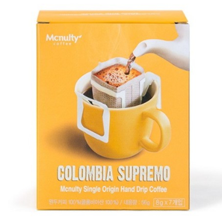 맥널티 콜롬비아 슈프리모 핸드드립 7입