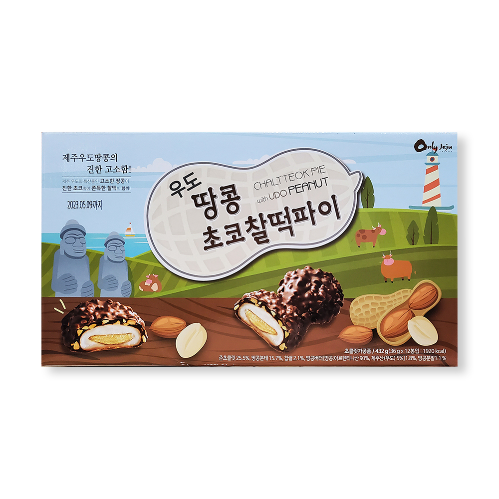 제주 우도 땅콩 초코찰떡파이A 36g x 10봉