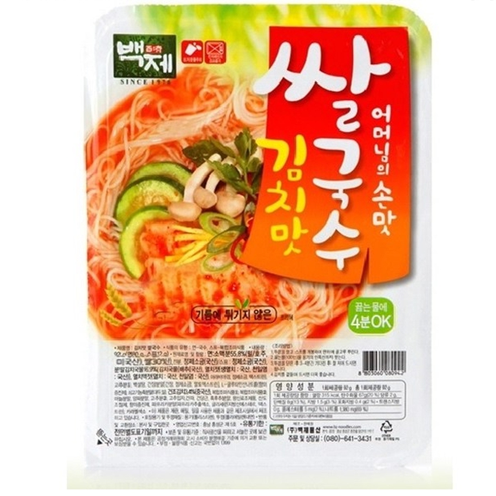 백제 쌀국수 김치맛 36개 (6봉 x 6번들)