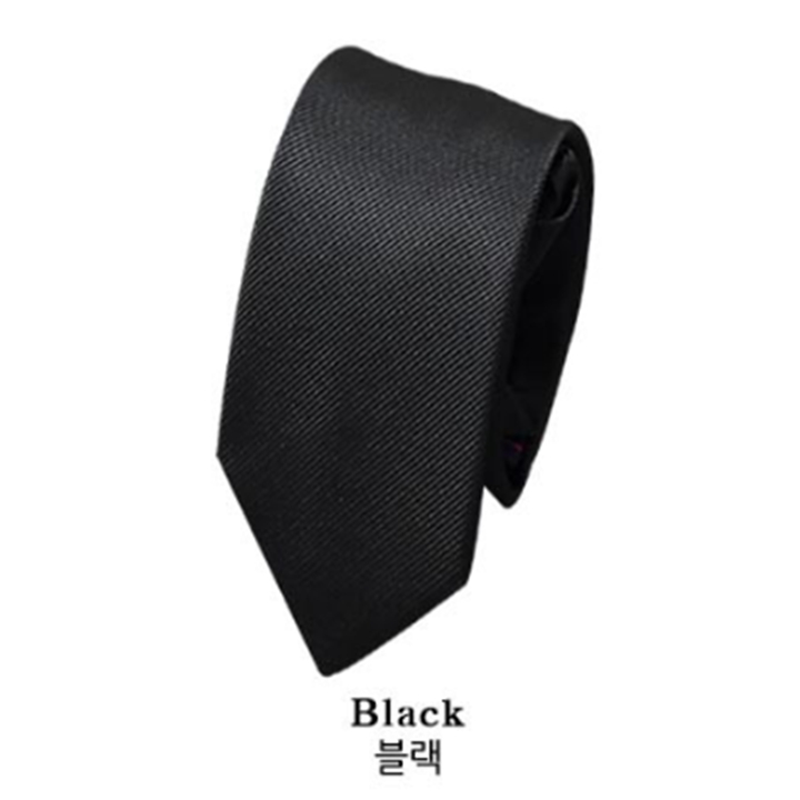 솔리드 넥타이(조문용 검정 넥타이)