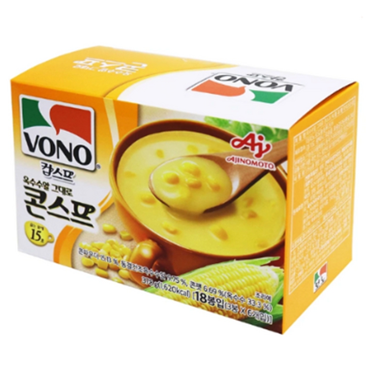 VONO 보노 옥수수알 그대로 콘스프 21g x 18봉