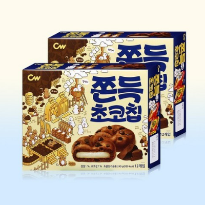 [CW청우] 쫀득 초코칩 240g x 2번들