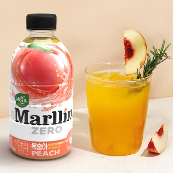 자연은 Marllin ZERO 말린 제로 복숭아 500ml x 4병