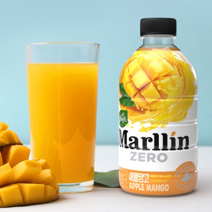 (임박할인 25.05.22까지) 말린 제로 애플망고 500ml x 4병