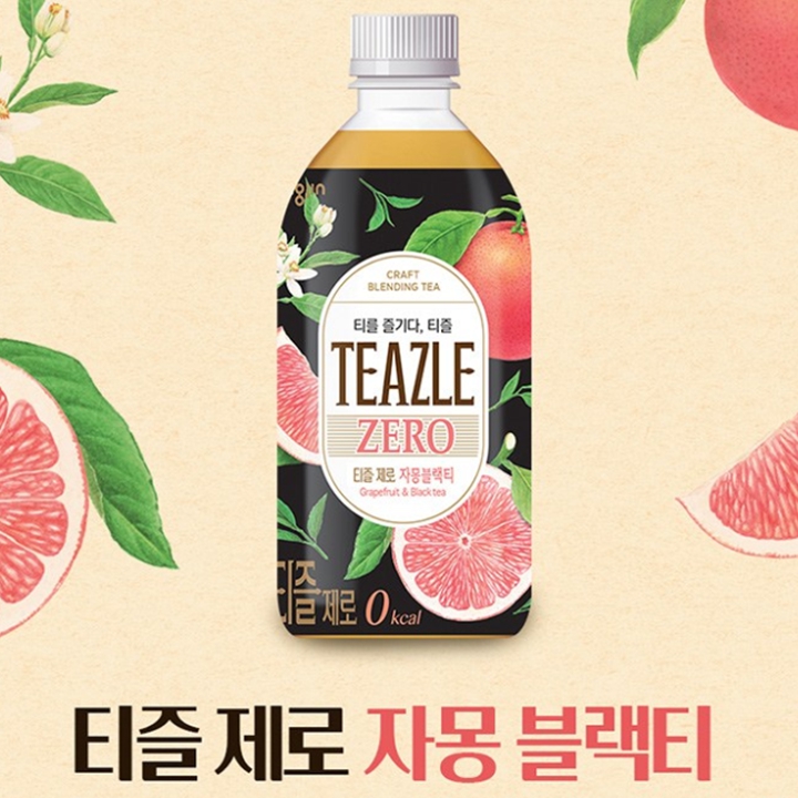 티즐 제로 자몽블랙티 500ml x 6병