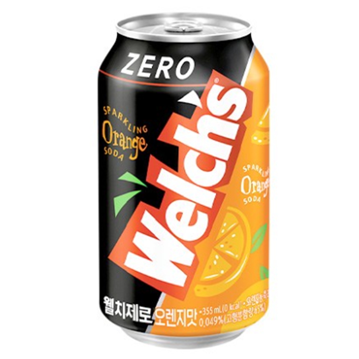 ZERO 웰치 제로 오렌지맛 355ml x 6캔