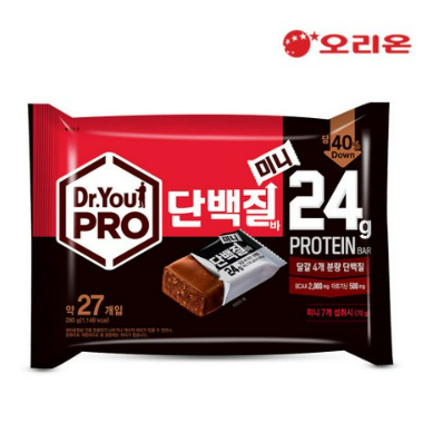 오리온 닥터유 PRO 프로틴 단백질바 미니 27개입 280g